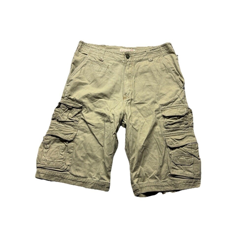 Plugg Castaway Vintage y2K baggy skater Grunge Cargo Shorts Size 34